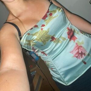 Dolce & Gabbana Floral Camisole in Black and Red